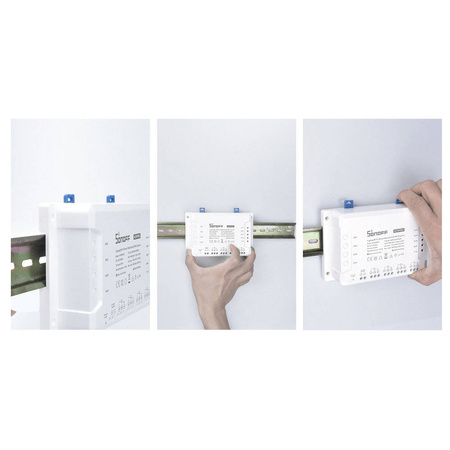 Sonoff inteligentny 4-kanałowy przekaźnik przełącznik prądu Wi-Fi biały (4CHR3)