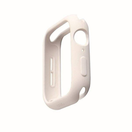 UNIQ etui Lino Apple Watch Series 5/4 44MM biały/dove white