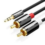 UGREEN 3,5mm Jack to 2RCA (Cinch) Cable 1.5m (black)