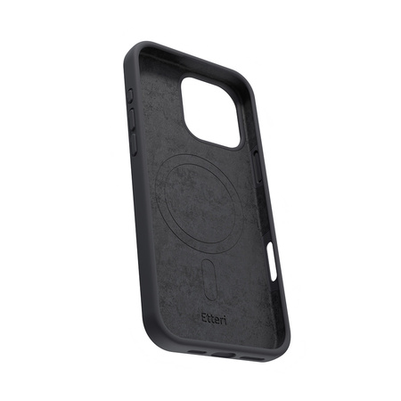 Nakładka Etteri Silicone Mag do iPhone 16 Pro 6,3" czarna