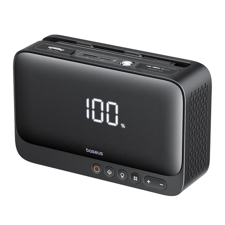 Jump starter Baseus Super Energy BS-CH013 4in1 600A with flashlight / 6000mAh power bank / compressor - black