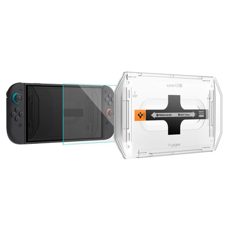 SZKŁO HARTOWANE SPIGEN GLAS.TR ”EZ FIT” 2-PACK NINTENDO SWITCH 2 CLEAR