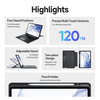 DUX DUCIS DK - etui składane z klawiaturą bezprzewodową do Samsung Tab S8 (X700/X706)/S7 (T870/T875/T876B) czarne