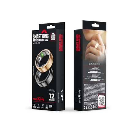 Maxlife smart ring MXSR-100 złoty rozmiar 10
