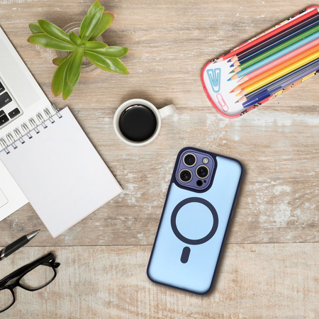 Futerał VARIETE MAG COVER kompatybilny z MagSafe do SAMSUNG S26 Pro granatowy