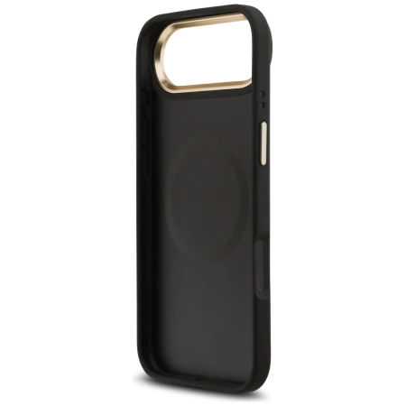 Guess Peony Hot Stamp MagSafe Case for iPhone Air - Black