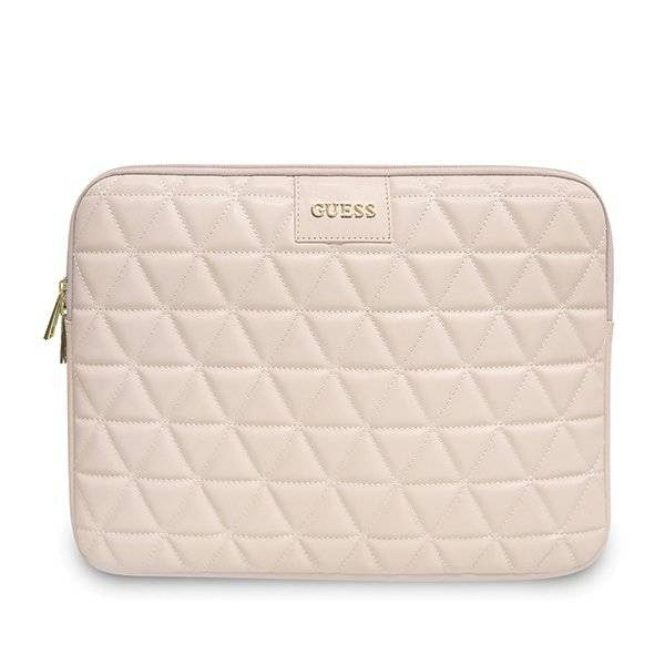 Guess Quilted Computer Sleeve - Etui na notebooka 13 (różowy)