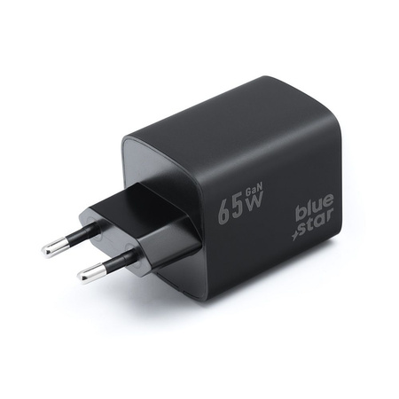 BLUE STAR ładowarka sieciowa GaN 4A 65W 2 x Typ C + USB A PD QC4.0 VT-43 czarna