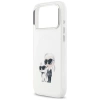 Karl Lagerfeld IML Aquarelle Karl & Choupette & Logo MagSafe Case für iPhone 17 Pro Max - Weiß