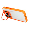Tel Protect Kickstand case + szkło na aparat (lens) do Iphone 15 Pro pomarańczowy