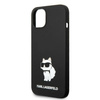 Karl Lagerfeld nakładka do iPhone 14 Plus 6,7" KLHMP14MSNCHBCK czarna hard case Magsafe Silicone NFT Choupette