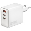 Ładowarka sieciowa 4smarts Pocket GaN    100W 2xUSB-C + USB-A biały