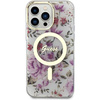 Guess GUHMP14XHCFWST iPhone 14 Pro Max 6,7&quot; transparente Hardcase Flower MagSafe