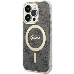 Guess nakładka do iPhone 14 Pro 6,1" GUHMP14LH4STK czarna hardcase Magsafe IML 4G