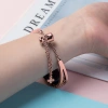 Metal bracelet for Xiaomi Mi Band 3 / 4 / 5 / 6 band strap - pink