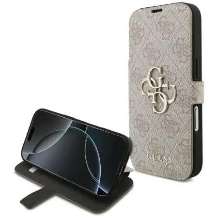 Guess Book 4G Metal Logo Case für iPhone 17 Pro - Pink
