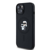 Karl Lagerfeld KLHMP15SSCMKCRHK iPhone 15 / 14 / 13 6.1" czarny/black hardcase Silicone Karl & Choupette MagSafe