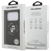Etui Karl Lagerfeld Silicone Karl&Choupette Ring MagSafe do iPhone 17 Pro - czarne