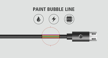 REMAX Kabel Waist Drum RC-082m - USB na Micro USB - Czarny