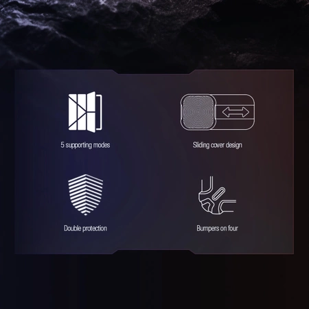 Nillkin Bumper Leather Case Pro Hülle für Samsung Galaxy Tab S9+ – Schwarz