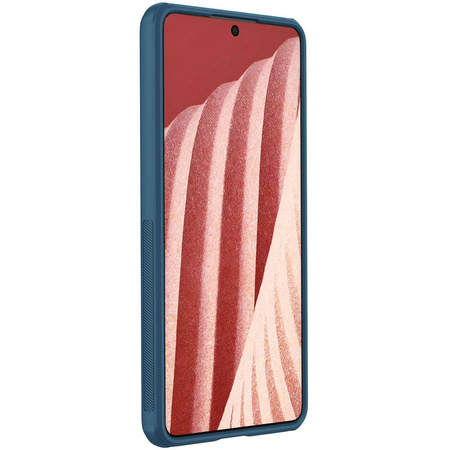 Nillkin Super Frosted Shield Pro strapazierfähige Hülle für Samsung Galaxy A73 blau