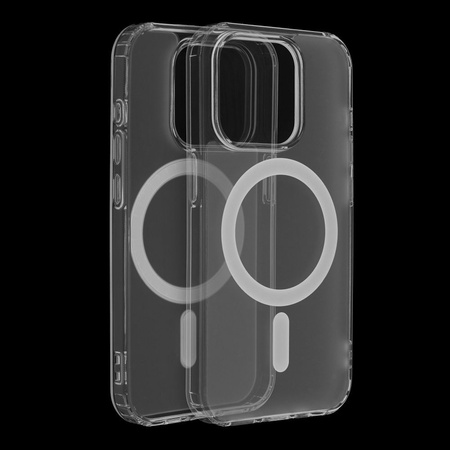 Futerał FROST MAG COVER kompatybilny z MagSafe do SAMSUNG S24 Plus transparentny