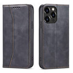 Magnet Fancy Case etui do iPhone 13 Pro pokrowiec portfel na karty kartę podstawka czarny