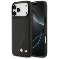 BMW M Carbon Line &amp; Logo MagSafe Case für iPhone 17 Pro Max – Rot