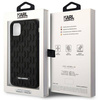 Original Handyhülle IPHONE 11 Karl Lagerfeld Hardcase 3D Monogram (KLHCN61RUPKLPK) schwarz
