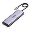Multifunktionaler HUB 5in1 USB-C - HDMI 1.4 / 3 x USB-A / USB-C PD 100W Ugreen CM511 - grau