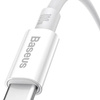 BASEUS kabel USB A do Typ C PD 100W 1,5m biały P10320102214-02