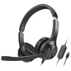 Creative Słuchawki przewodowe            z mikrofonem Chat USB czarny/black USB-C