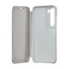 Etui Fold Mirror View do Samsung Galaxy S23 srebrne