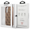 Guess 4G Metal Logo - Etui Samsung Galaxy S23 (brązowy)