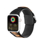Dux Ducis Strap (Outdoor Version) Armband für Apple Watch Ultra, SE, 8, 7, 6, 5, 4, 3, 2, 1 (49, 45, 44, 42 mm) Nylonband Schwarz Orange Armband