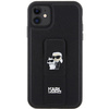 Karl Lagerfeld nakładka do iPhone 11 KLHCN61GSAKCPK HC GRIPSTAND SAFFIANO KC PINS czarna