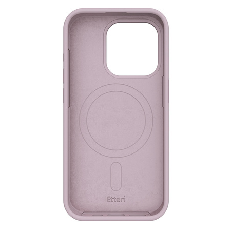 Nakładka Etteri Silicone Mag do iPhone 15 Pro 6,1" jasnoróżowa