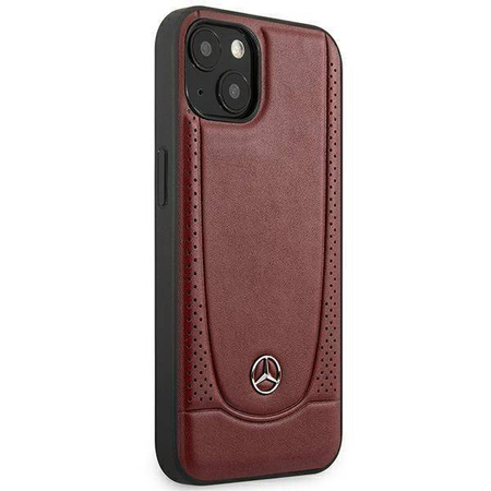 Schutzhülle IPHONE 14 PLUS Mercedes Leather Urban Line (MEHCP14MARMRE) rot