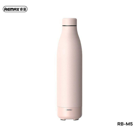 Remax  wireless bluetooth 5.0 speaker with thermos thermal mug 500ml pink (RB-M5)