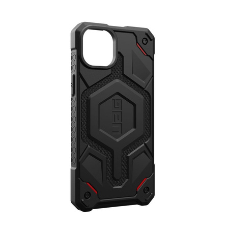 UAG Monarch Pro - Schutzhülle für iPhone 15 Plus, kompatibel mit MagSafe (Kevlar schwarz)