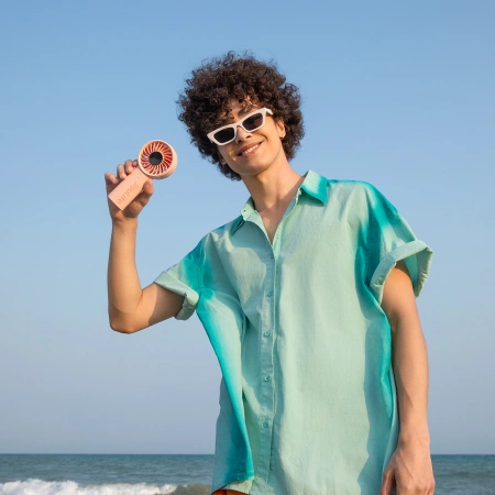 Jisulife Handventilator Life4 5000mAh Tragbarer USB-Ventilator - Rosa