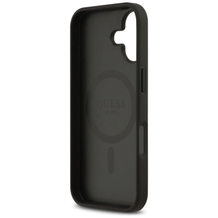 Guess 4G Circle Classic Logo MagSafe Hülle für iPhone 17 - Schwarz