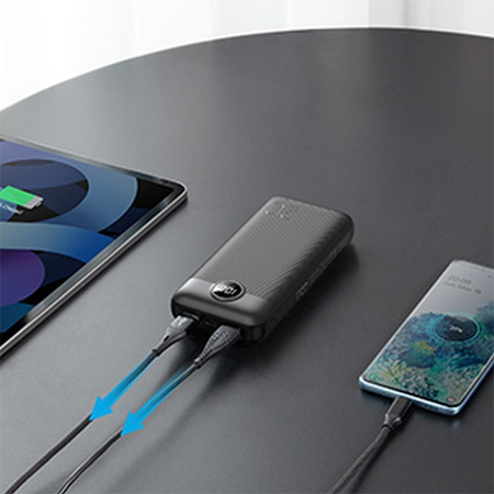 Bateria zewnętrzna (Powerbank) VEGER L20S - 20 000mAh LCD Quick Charge PD 20W biały (VP2039PD  / W2039PD )