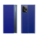 New Sleep Case for Xiaomi Redmi Note 12 Pro+ cover with flip stand blue