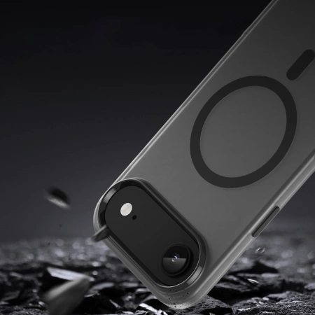 Etui Magnetic Abrasive na iPhone 17 Air kompatybilne z MagSafe - matowe czarne