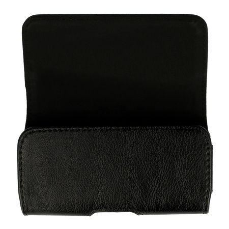 Kabura WONDER (ROZMIAR 14) do Iphone 11/XR/Huawei P30 Lite/Samsung S20/S21/S21 FE czarna, skóra