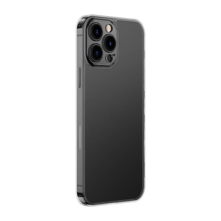 Etui Baseus Frosted Glass Case do iPhone 13 PRO (czarne)  + szkło hartowane