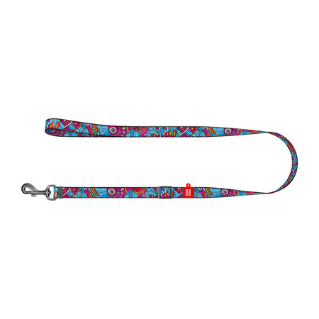 Smycz dla psa Waudog nylonowa, wzór "Lato", szer. 25 mm, dł. 152-183 cm