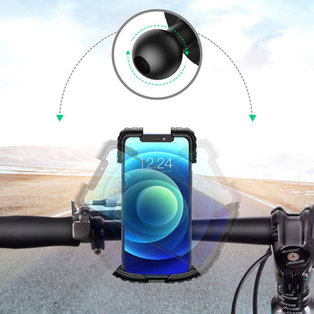 Ugreen uniwersalny rowerowy uchwyt na telefon na rower motocykl kierownicę czarny (LP494 black)