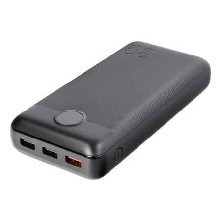 Bateria zewnętrzna (Powerbank) VEGER L30 - 30 000mAh LCD Quick Charge PD 20W czarny (W3008PD )